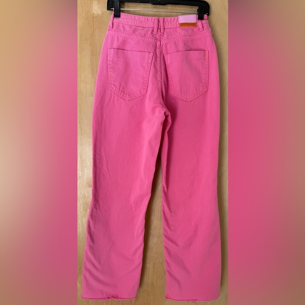 Flor De Lis Calça Jeans Wide Leg "Jade" In Rosa Wash - Picture 8 of 14